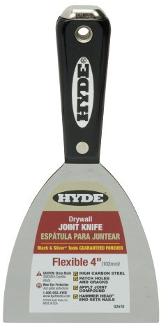 HYDE 02570 Flex Hammer Head Joint Knife, 4 W, No Color