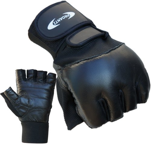 ATTONO Trainingshandschuhe mit Bandage Boxhandschuhe Fitness Handschuhe - Größe L
