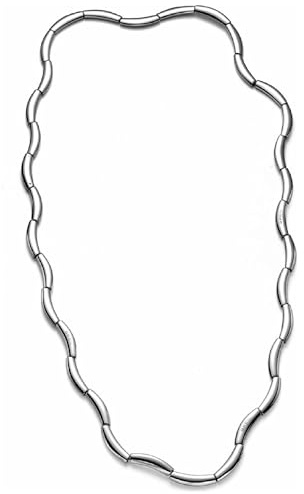 Breil, Collezione Flowing, Gioiello Donna, Collana - Bracciale in Acciaio Lucido, con 34 Moduli, Trasformabile e Indossabile in Tre Modi Diversi, Pratica Chiusura a Doppio Moschettone, Colore Silver