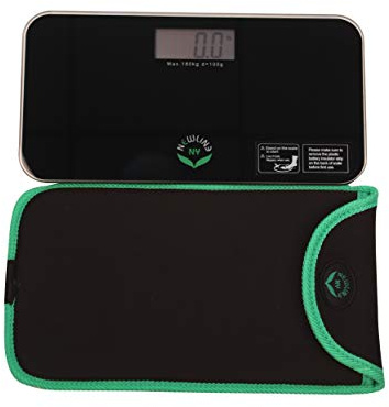 NewlineNY Schwarz Mini Personenwaage + Reise Schlupf