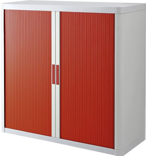 Paperflow Rollladenschrank easyoffice BxTxH 86x37,5x104cm weiß/rot