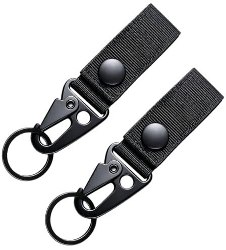 MAGARROW Taktischer Schlüsselanhänger, Gürtelclip, Molle-Gurtband, Gurtband, Befestigung zum Aufhängen, Karabinerhaken