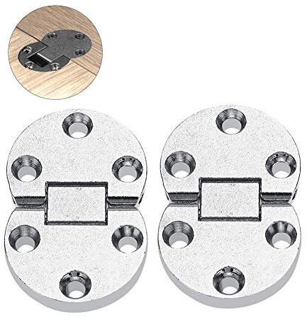 54x35x7mm 2 uds bisagras de solapa de mesa de aleación de Zinc Mini bisagra autoportante muebles para el hogar Hardware ovalado para escritorio de mesa plegable