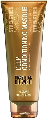 Brazilian Blowout Deep Conditioning Masque 8 fl oz for Dry Frizzy Hair