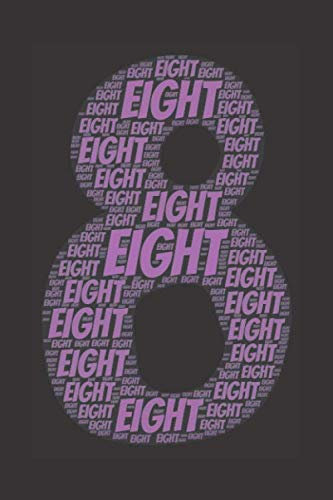 Eight: Your Personal Notebook and Journal | Blank 120 Pages 6x9 inches | Notes, Drawings, Planer, Diary, Organization | Word Cloud Shaped Cartoons for Kids and More