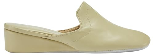 Lamo Somersby Blanche Women's Slippers, Slip-On Leather House Slippers for Women