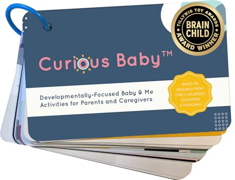 Curious Baby™ Award Winning 40+ Activities for Baby & Me (0-12 Months) | Developmentally-Focused and Stimulating Creative Playtime Ideas for Baby & Me | Includes Black/White High-Contrast Cards