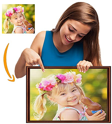 YUzzles Benutzerdefinierte 5D Diamond Painting Eigenes Bild Foto Personalisiert Diamant Malerei Set Set Diamant Full Bilder Home Decor 30 x 40 cm