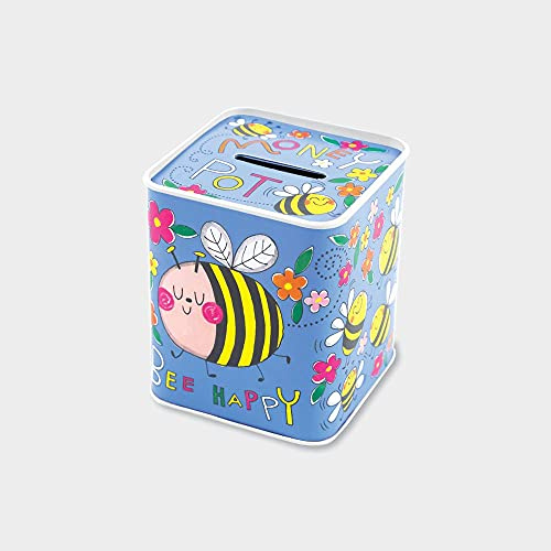Rachel Ellen Designs Ltd Bee Happy Money Pot Tin