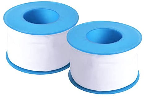 2 Rollos Cinta de Sellado para Rosca 50mm x 30m, Cinta de Teflón Alta Densidad, Impermeable Alta Temperatura Cintas Selladora de Tuberías para Fontanería Fuga Grifos Cabezal Ducha Válvulas Gas, Blanco