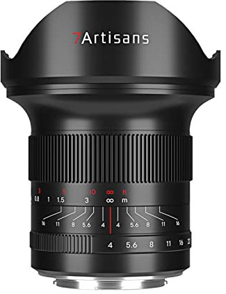 7artisans 15mm F4 Large Aperture Full Frame 114° Wide-angle Lens, Compatible with Sigma FP, for Panasonic S1 S1H S5, Leica SL SL2, Black