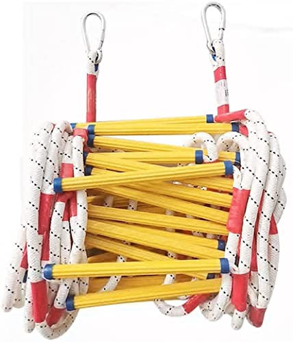 Znula JSY Notfall Feuerleiter Notfallfeuer im Freien, rund, Nylon, weich, for Kletterarbeiten, schnell einsetzbar Feuer Rettungsleiter (Size : 20m)