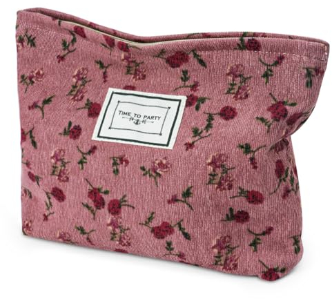 Aucuu Kulturtasche Kosmetiktasche, Kosmetiktasche Cord, Kosmetiktasche Multifunktionaler, Groß Kapazität Kosmetiktasche Waschtasche, Reisen Kulturtasche, Kulturbeutel Schminktasche Taschen Organizer