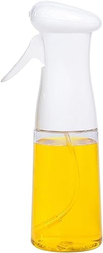 Botella pulverizadora de aceite,Botella pulverizad Botella pulverizadora de aceite pulverizador de vinagre for cocinar barbacoa, ensalada, salseras, botella pulverizadora de plástico de 200 ml (color: