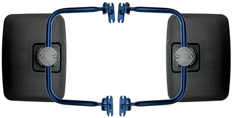 MelTruck® 2x Außenspiegel 295x220 mm Ø14-23 mm R1200 E20 und Spiegelhalter für JOHN DEERE Traktor Bagger LKW