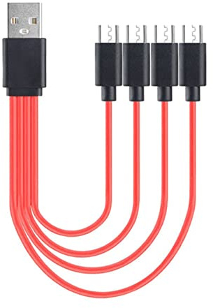 antianzhizhuang Multi Charging Cable 4 In 1 Multiple Micro USB Charging Cord Adapter Micro USB Port Connectors For Cellphones Tablets Micro Usb Charging Cable Charging