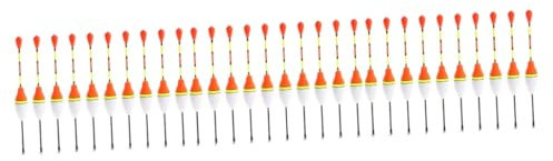 HANABASS 30pcs Creative Shape Buoyancy Fishing Line Bobber Buoy Fluorescent Tail Light Float Body for Fishermen