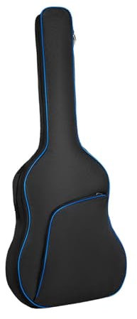 Luwecf Gitarrenkoffer Gitarrentasche 40 41 Gitarren-Gigbag Akustikgitarrentasche für Folk-Gitarre, BLAU