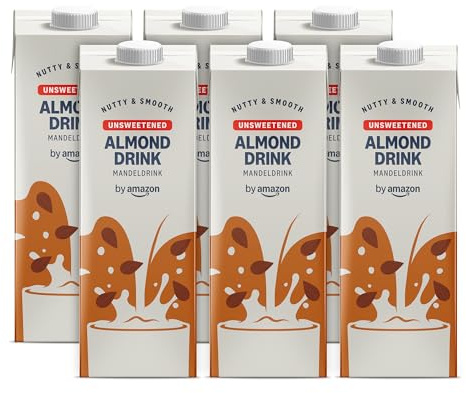 by Amazon Almond Drink, 6 x 1L, Added Vitamins, Vegan