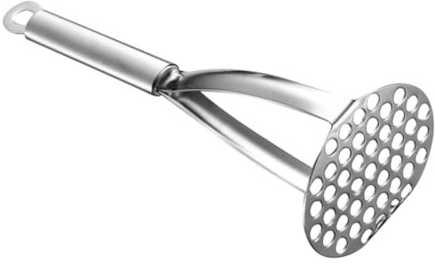 SHOWERORO Stainless Steel Potato Masher Kitchen Tool Heavy-Duty Metal Manual Masher for Potatoes and Vegetables Household Cooking Gadget
