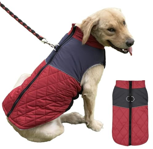 Hunde-Wintermantel - Reflektierender Hundemantel, Reflektierende wasserdichte Haustierjacken | Gepolsterte Hundejacke mit verstellbarem Brustumfang für den Alltag, Spaziergänge, Urlaubspartys
