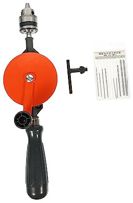 OSALADI Herramienta De Taladro Manual Mango Ergonómico Fácil De Usar Para Perforación De Madera y Bricolaje