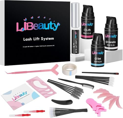Libeauty Kit Laminazione Ciglia, 10ml Laminazione Sopracciglia, Laminazione Ciglia, Grande Capacità per Ciglia per Uso Domestico e in Salone
