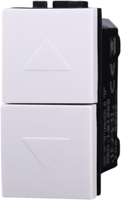 Interruttore interbloccato doppio saliscendi, tapparelle, avvolgibili, Moduli Bianchi, Compatibile Con BTicino Living, frutti, interruttori, pulsanti, deviatori, Per Placche originali e compatibili