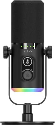 Micrófono de ordenador dinámico AstroByte Void USB XLR RGB gaming negro