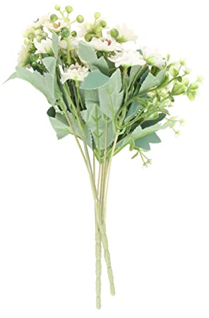 ULTECHNOVO 2pezzi Decorazioni per Matrimoni Fiori Finti Bouquet di Margherite Artificiali Fiori Artificiali per Scene Floreali Ornamenti di Finti Durevoli e Realistici