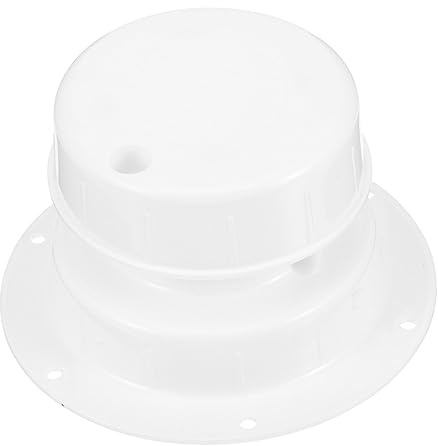 TOGEVAL Rv Roof Vent Cover for Camper and Rv, White Pp Material, Prevents Unpleasant Smell and Keeps Air Fresh, Replacement Vent Cover for Trailer Bathroom Ventilation