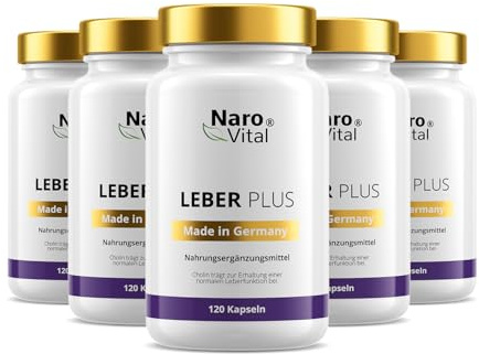 Leber Kur Mariendistel Kapseln hochdosiert - 6er Sparpaket (720 Kapseln) | 80% Silymarin, Artischocke, Löwenzahn, Curcuma, Desmodium und Cholin für die Leber Testsieger - 8-Fach Komplex