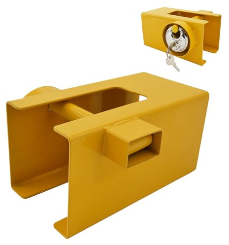 Släpvagnslås – rostfritt stål 20 x 10 x 8 cm | Universella högpresterande rostfria verktyg med förtjockat stål, robust, stöldsäker, okrossbar, släpvagnskoppling lås