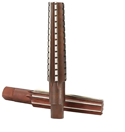 Alesatore manuale regolabile, Alesatore conico Morse a mano MT0/MT1/MT2/MT3/MT4 in acciaio a bordo fine/grezzo for fresatura e finitura(2pcs MT1 Set)