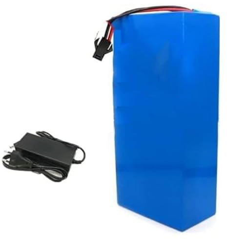 Batería para Bicicleta Electrica 48V 100Ah Ebike Batería PVC Impermeable 13S6P Batería De Alta Potencia con Cargador BMS Resistente a la abrasión para 250W-1000W Motores 48V 100Ah,XT90