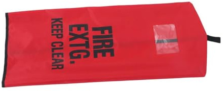Beavorty Funda Protectora de Tela Roja para Extintor de Incendios Protección y Fácil Instalación Adecuado para Exteriores y Paredes de Patio