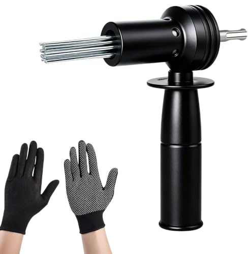 Nadelentroster, Nadel Scaler Adapter mit 18 Nadeln und SDS Schaft Elektrischer Nadelentroster Druckluft Rostentferner Ø 3mm Nadel Scaler Aufsatz für Farbe Rost Schmutz Schweißstaubentferner