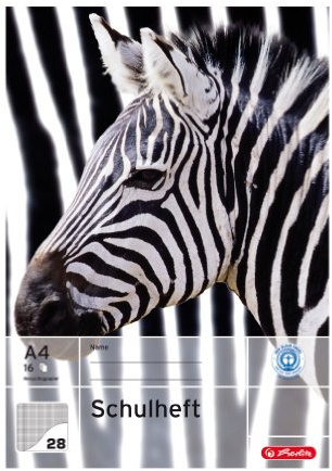 Herlitz Landr 3352804 Cahier de vocabulaire DIN A5, 3 colonnes, 80 g/m², 40 feuilles
