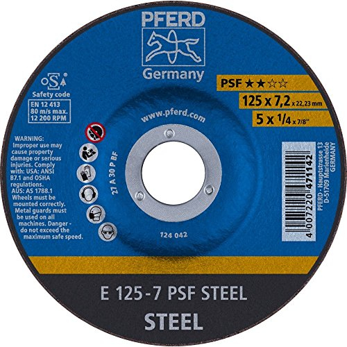 Pferd E1257A30PPSF Disque à ébarber A30PPS, Multicolore, 125 x 7 mm