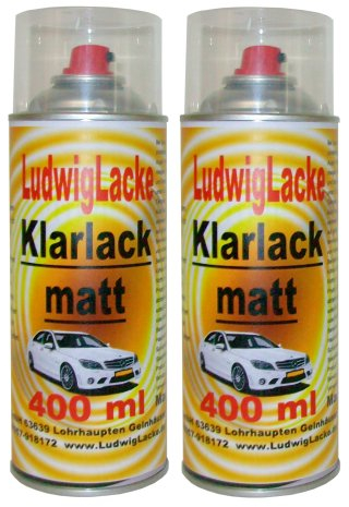 LudwigLacke 2 Klarlackspray matt 400 ml je Spraydose