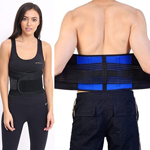Body and Base TM cinturón lumbar regulable de neopreno, estiramiento por dos lados, apoyo para parte inferior de la espalda