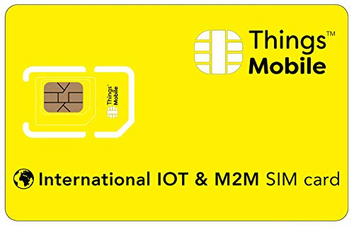 Scheda SIM INTERNAZIONALE per IOT e M2M -Things Mobile - con copertura globale e rete multi-operatore GSM/2G/3G/4G, senza costi fissi, senza scadenza. 10 € di credito incluso