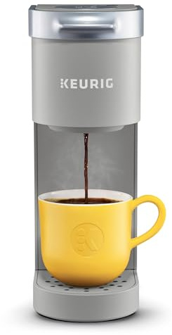 Keurig K-Mini Single Serve K-Cup Pod Coffee Maker, 6 to 12oz Brew size, with Cord Storage, Perfect for Small Spaces, Studio Gray