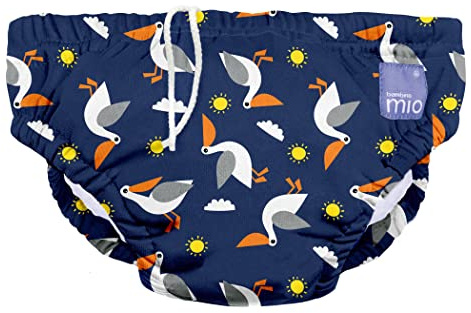 Bambino Mio, Couche de bain Lavable Révolutionnaire, pour bébés et tout-petits, unisexe, pour garçons et filles, pont du pélican, XL (2 ans et +)