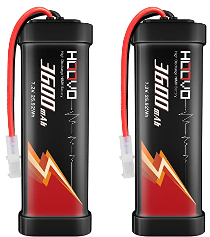 HOOVO 7.2 V NiMH Battery 3600mAh RC Battery for RC Cars Aeroplane Helicopter Boat Buggy Model Making Cars Aeroplane Toy