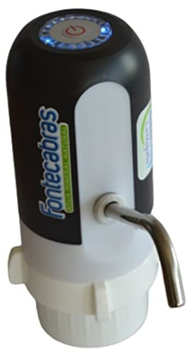 FONTECABRAS Dispensador, Bomba de Agua eléctrica con Adaptador para garrafas de 5, 8 y 20l. Carga con USB.
