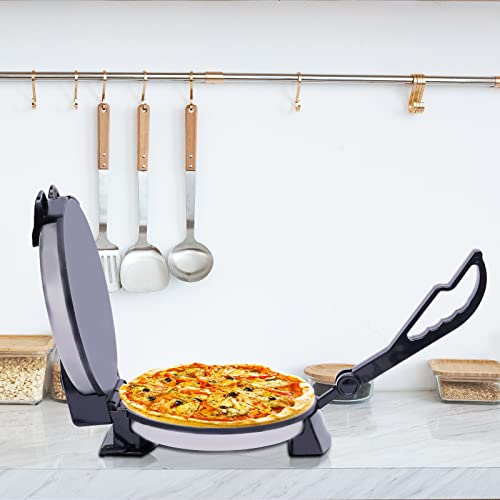 PIOJNYEN Prensa de tortilla eléctrica de estilo mexicano, 1800 W, acero inoxidable