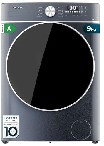 Cecotec Lave linge Frontal Bolero DressCode 7150 Inverter A, Machine à laver 7 kg, 1400 tr,min, 12 programmes, classe A, Inverter Plus, Steam Max, Drum Clean, départ différé, sécurité enfant