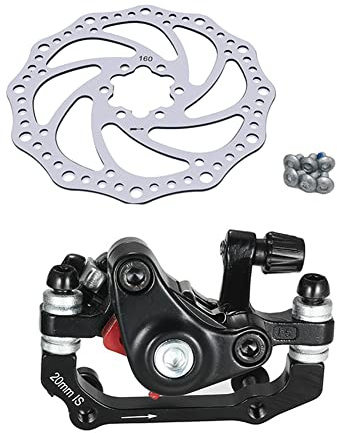 freins à disque pour vélo - freins à disque pour mécanicien - Pièces cyclisme pour vélos pliables, y compris l'étrier avant et arrière, rotor 160 mm Cipliko