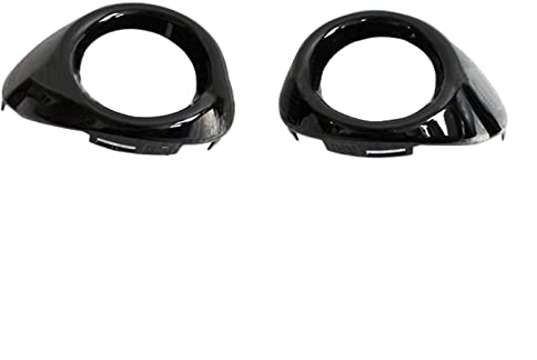 Nebelscheinwerfer Abdeckungen Für F&ord Für Focus 3 MK3 2011–2014 2 Stück Auto Nebelscheinwerfer Kühlergrill Rahmen Modifizierte Nebelscheinwerfer Abdeckung Dekorative ABS Chrom (Color : Glossy Black